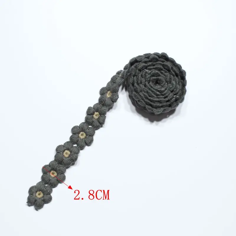 Floral cotton thread lace DIY clothing accessories, openwork lace accessories, semi-finished accessories.