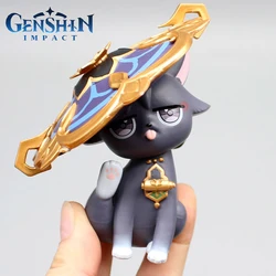 Game Genshin Impact Zhongli Keqing Miko Cute Wanderer Yae Cats Figure Anime Gk Action Figurine Pvc Statue Model Doll Toy Gift