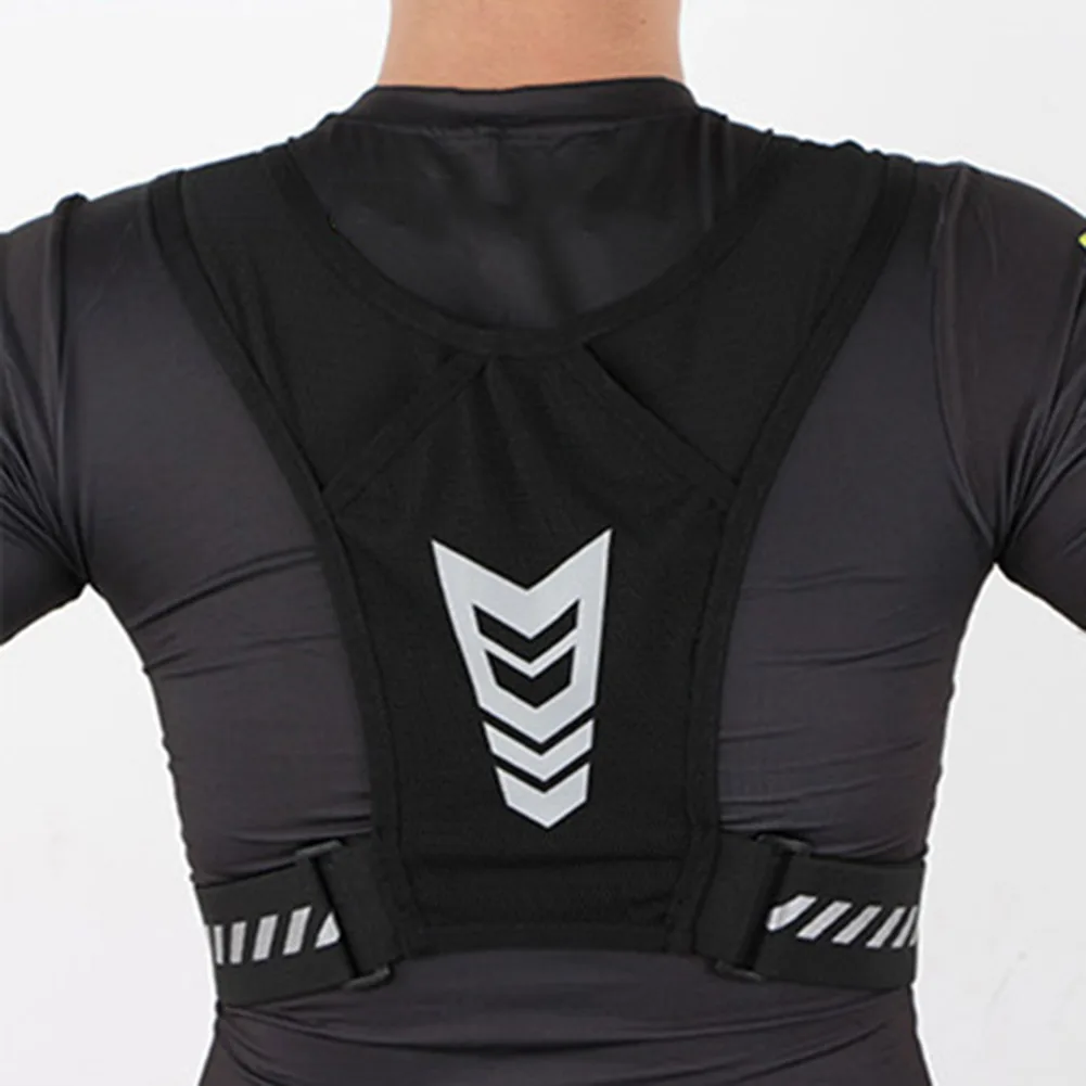 Running Phone Holder Vest Lightweight Cycling Vest Unisex Breathable Mesh Running Chest Pouch Adjustable Buckle for Men Women