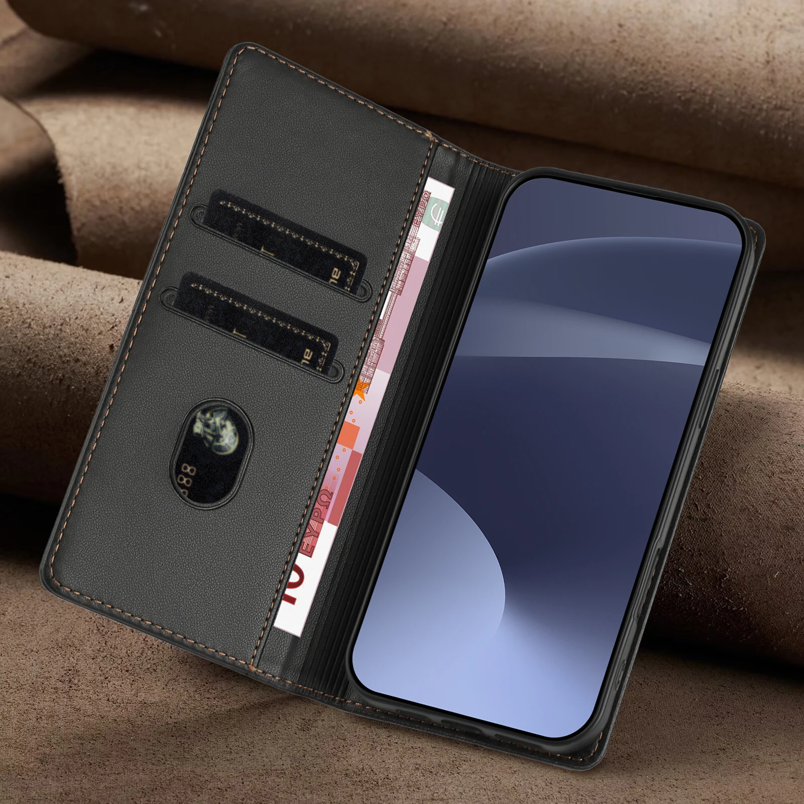 حافظة مغناطيسية لهاتف سامسونج جالاكسي S26 Edge S25 Ultra S24 FE A17 A17 A37 A57 A56 A36 A26 A16 A55 A35 حافظة جلدية للهاتف غطاء الوجه