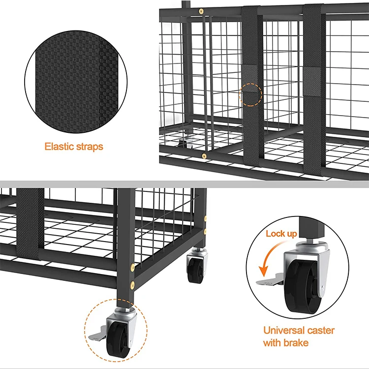 야외 스포츠 장비 농구 보관 랙 실내/야외 어린이 장난감 정리함 금속 및 철제로 제작