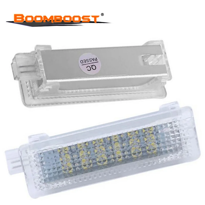 

2PCS LED License Plate Lamp Low Power Consumption 18SMD 3528 12V Canbus Fit BMW E88 E92 E93 F01 F02 Exterior Light