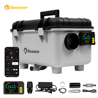 Sunster Portable TB30 8KW 12V/24V&110-240V toolbox Diesel Parking Air Heater w/Ventilation mode&LCD&Bluetooth For RV Camper