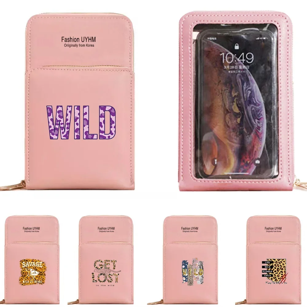 Phone Bag For IPhone 13 12 11 Pro Max X XS Samsung Xiaomi Huawei Messenger Bag Mobile Wallet For Women Clutches Wild Series