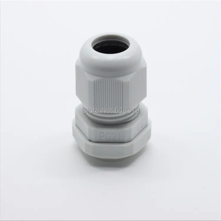 10 PCS White Nylon Cable Glands PG 7/9/11/16/19/21 High Quality IP68 Plastic Waterproof Connector Cable Sleeve Adjustable Joints