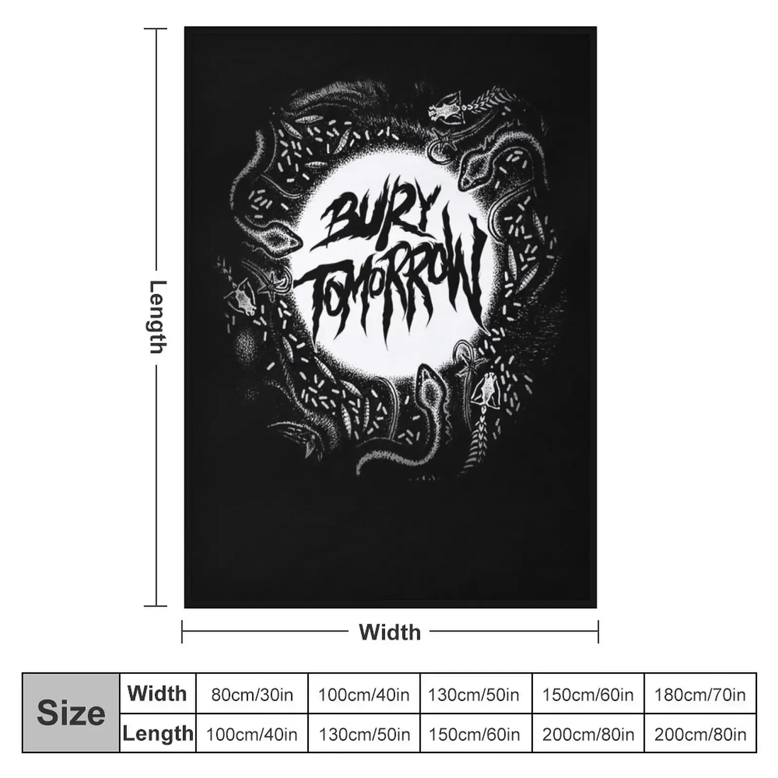 New Women Men Bury Tomorrow Cool Gifts Throw Blanket Single blankets ands Plush Quilt Hairys Blankets