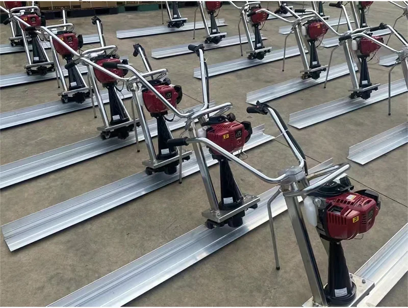 Hot Sale Gasoline Floor Leveling Surface Finish Screed Petrol Type Concrete Vibrating Screed Ruler Machine Compact Floor