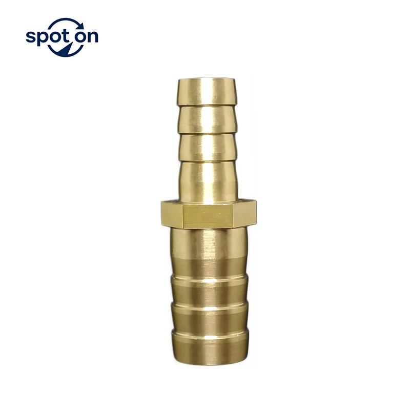 Brass Straight Hose Pipe Fitting Equal Barb Reducing Joint 4/6/8/10/12/14/19/25mm Gas Copper Barbed Coupler Connector Adapter
