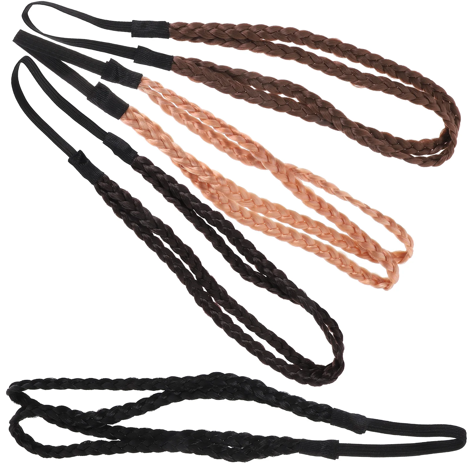 

4pcs Headbands Elastic Hair Accessories for Women Teens Girls Black Adjustable Comfortable Reusable