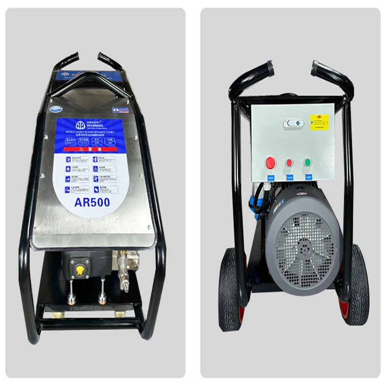 500Bar 22L/min Industrial High Pressure Washer 22KW Commercial Pressure Cleaner Sandblasting Rust Removal Car Wash Pump 380V