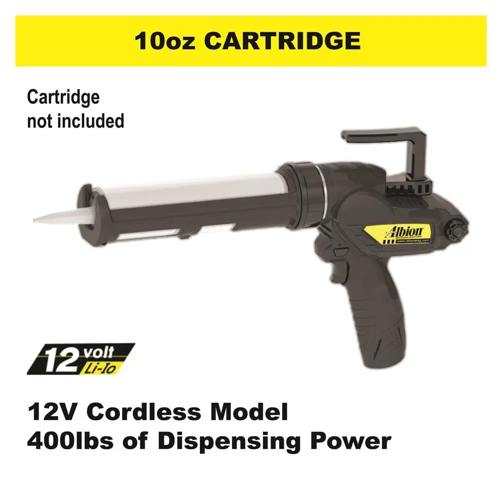 E12 10oz Cordless Cartridge Gun 12 Volt