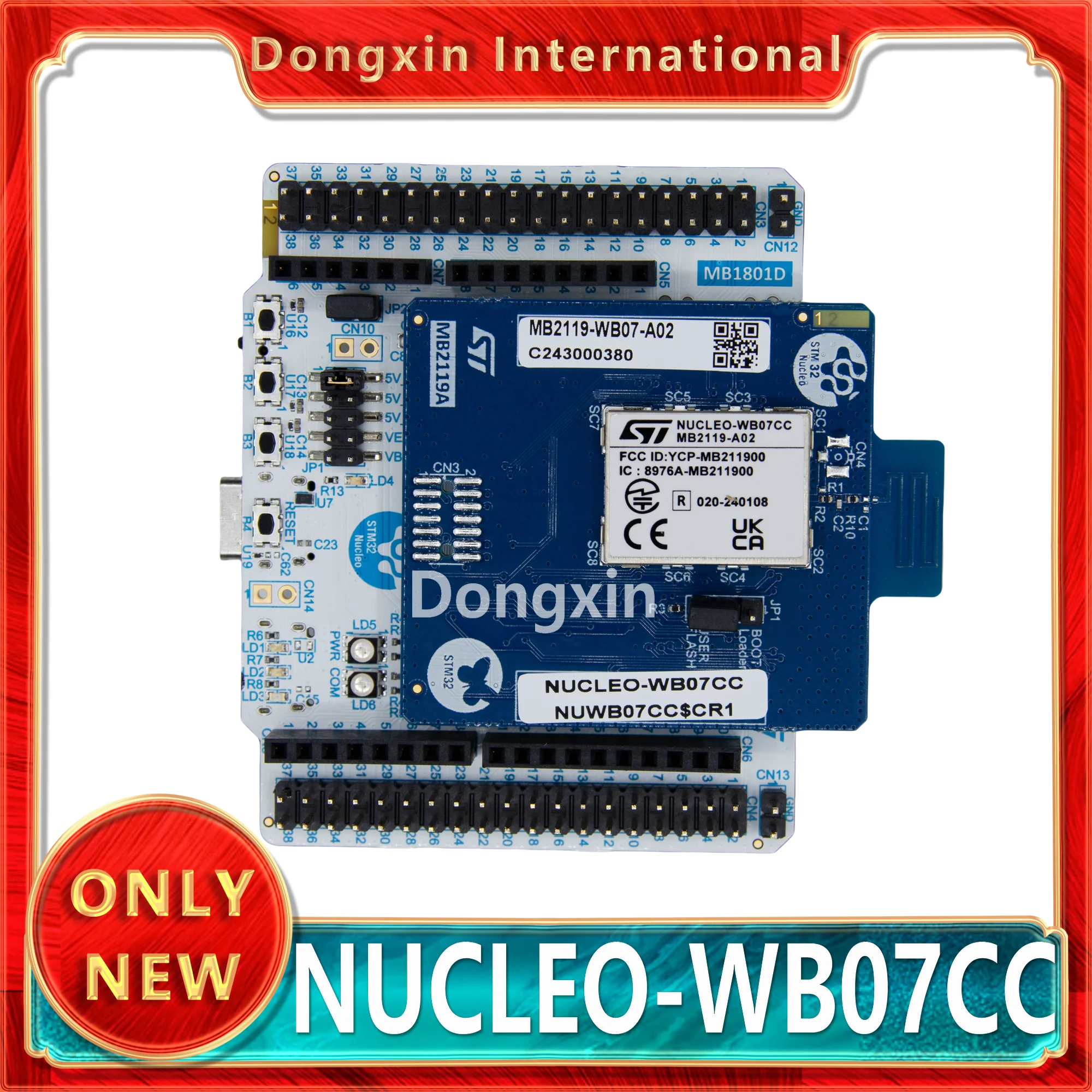 

St original NUCLEO-WB07CC development board STM32WB07CCV6 microcontroller evaluation tool