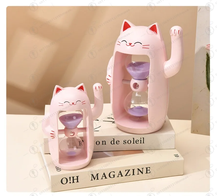 

Creative Lucky Cat Hourglass/Living Room Front Desk Hourglass Gift Ornament