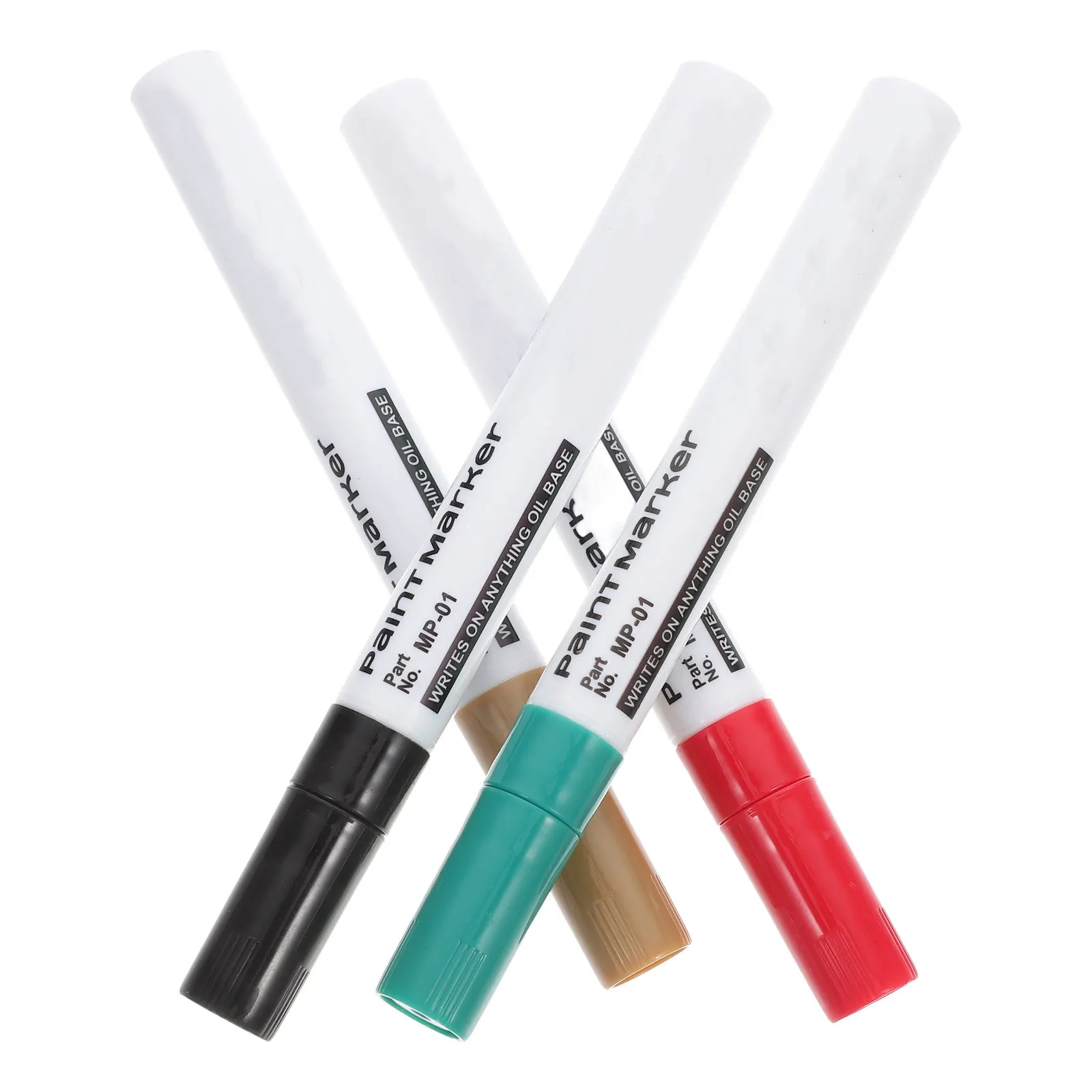 

4Pcs Waterproof Permanent Paint Markers for Monument Industrial Marking Plastic Wood Metal Fabric DIY Repair and Painting