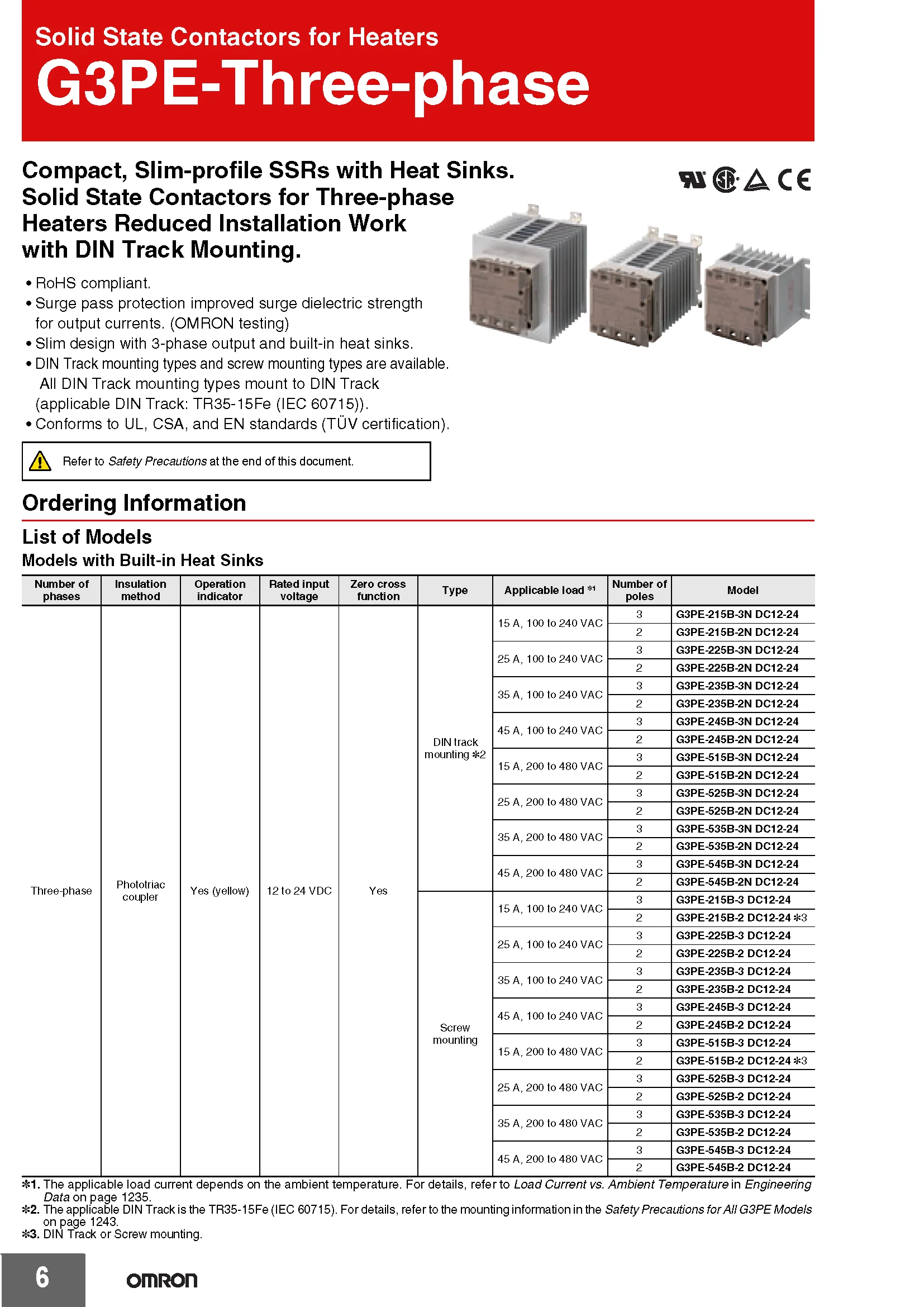 OMRON Halbleiterrelais G3PE Serie G3PE-215B 225B 235B 245B 525B 535B 545B 515B-3N 24 Neu Authentisch Original – Detail 3