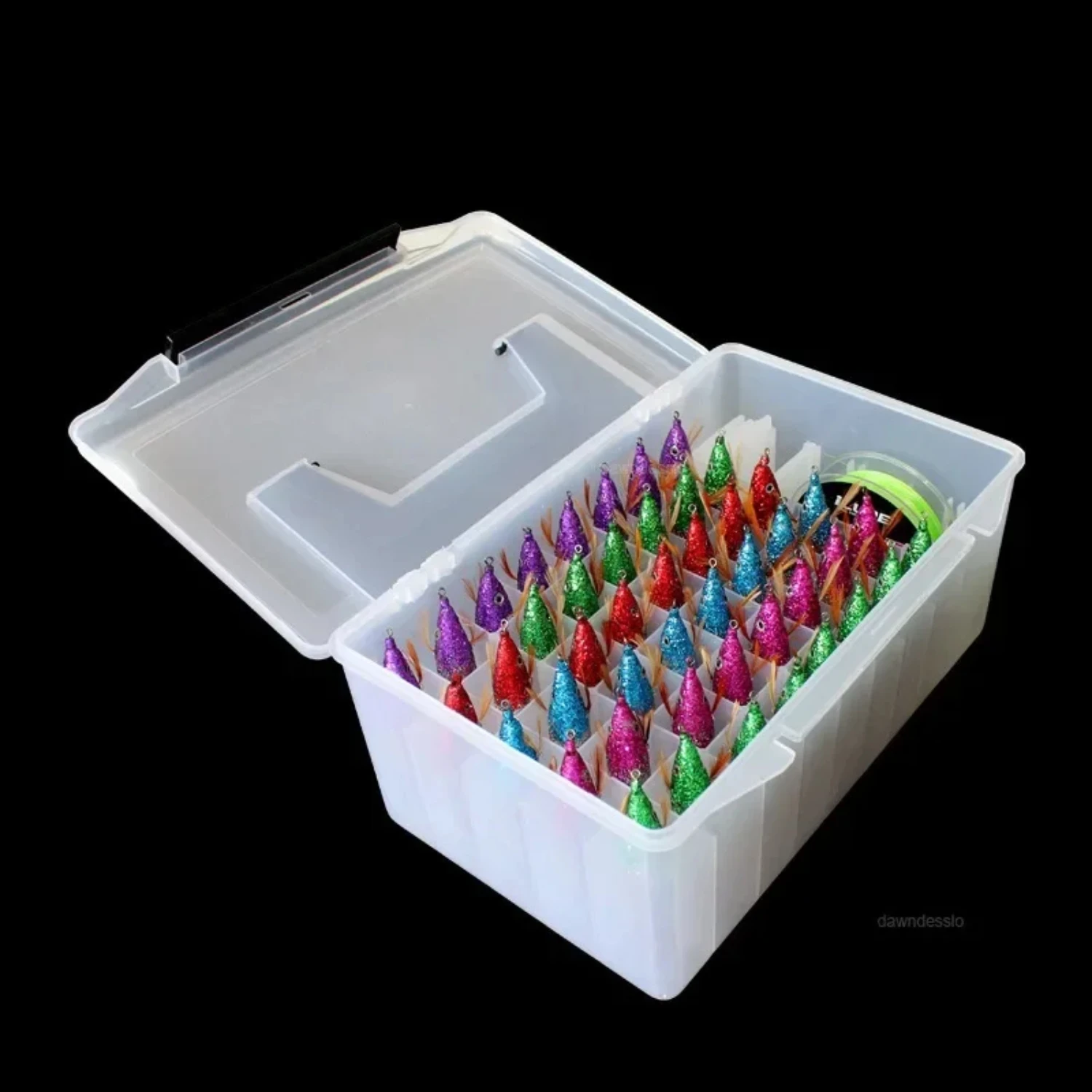 Fishing  Boxes Minnow Squid Jig Hard Bait Container Sea Egi Box Plastic Organizer Lure Tool  Case Fishing Tackle