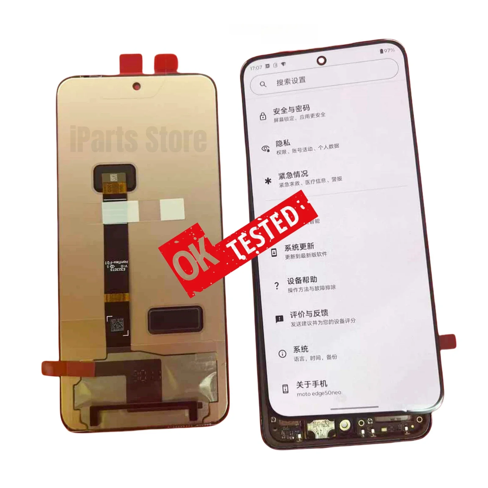 iParts استبدال شاشة جديدة لموتورولا موتو S50 5G XT2309-5 120 هرتز OLED مجموعة المحولات الرقمية لشاشة تعمل بلمس OEM إصلاح أجزاء #3