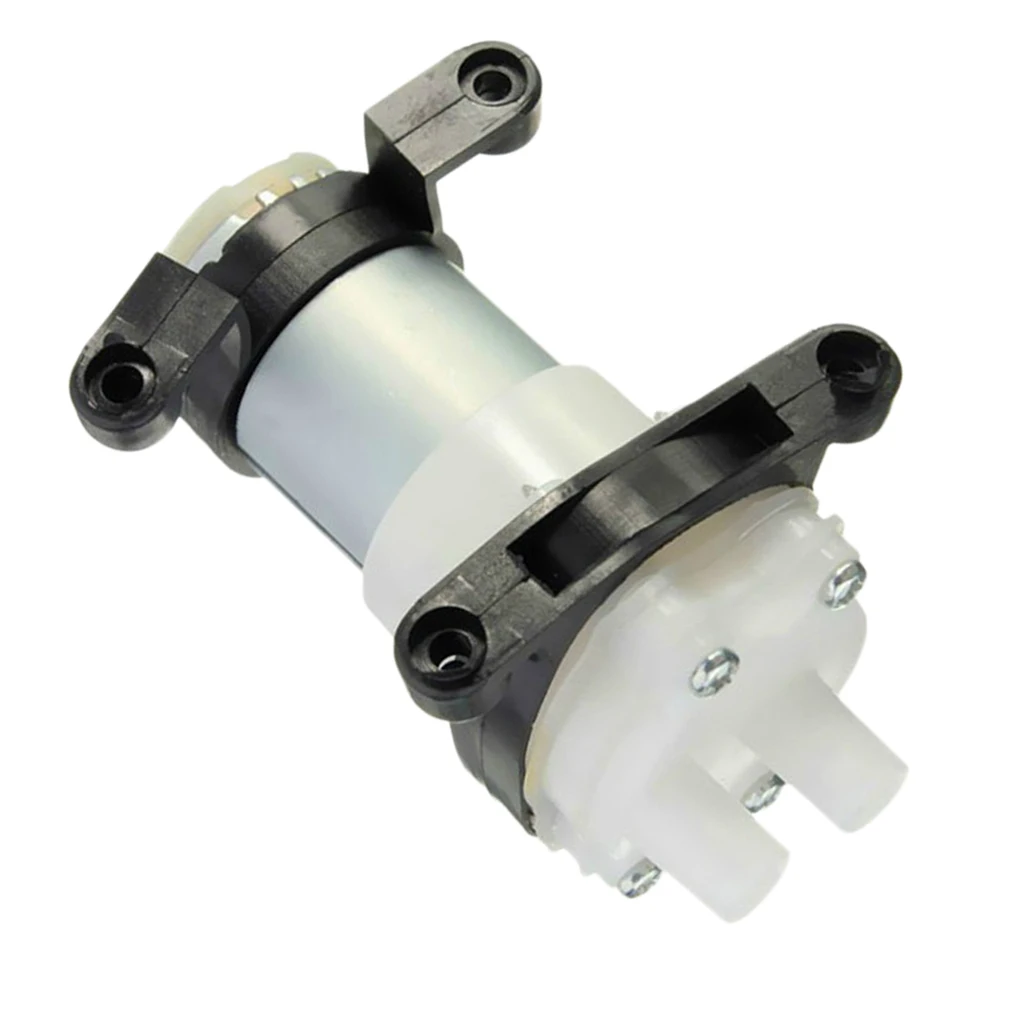 Mini Water Suction Pump DC 385 Diaphragm Adjustable Pressure Acrylic Pump for DIY Model and Garden Projects