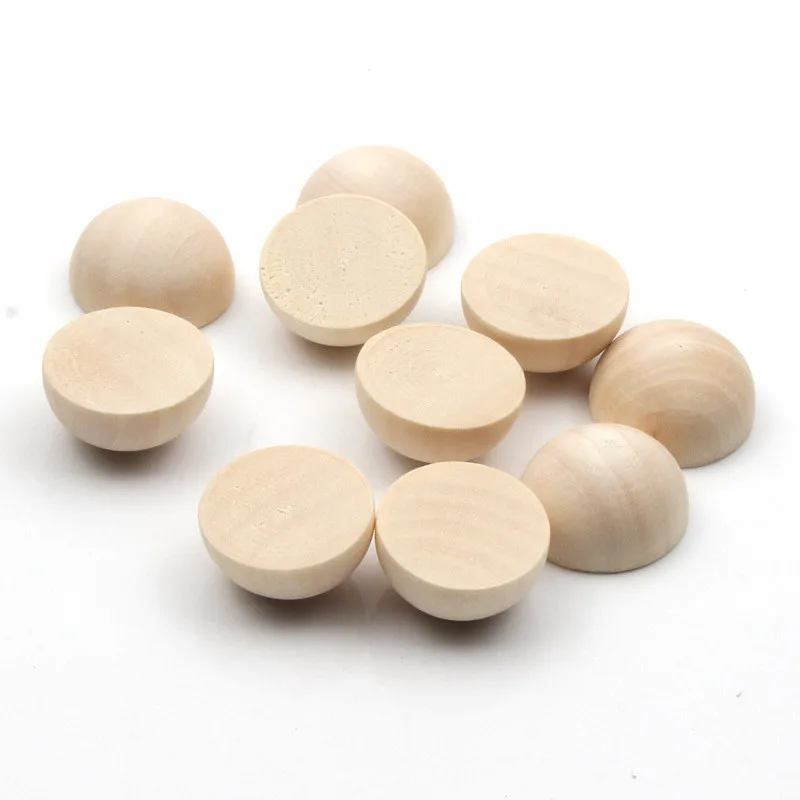 

2-20pcs 15/20/25/30mm Natural Wood Round Shape Cabochons Flat Back Wooden Cabochon For DIY Jewelry Making Findings Accessories