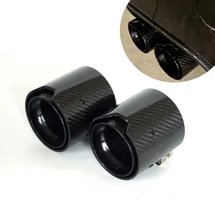 SYPES Performance Style Carbon Fiber Exhaust Tip Muffler Tip For BMW M2 M3 M4  M5 M6 Exhaust Pipe