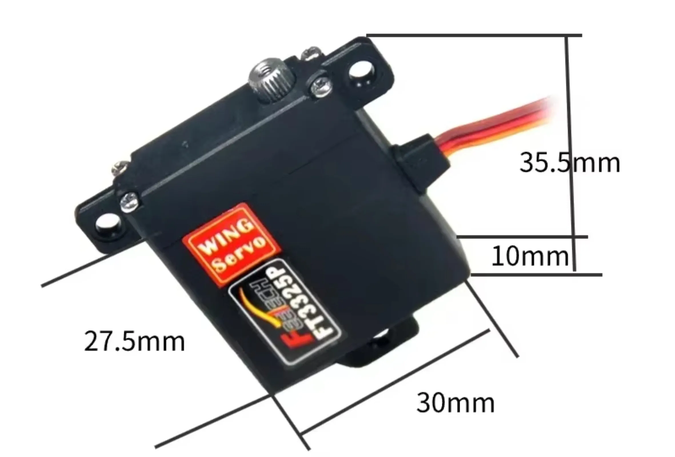 Feetech FT3325P Servo numérique Ultra-fin 10mm haute vitesse 6kg.cm 0.1s engrenage métallique pour modèle de Drone/Robot RC