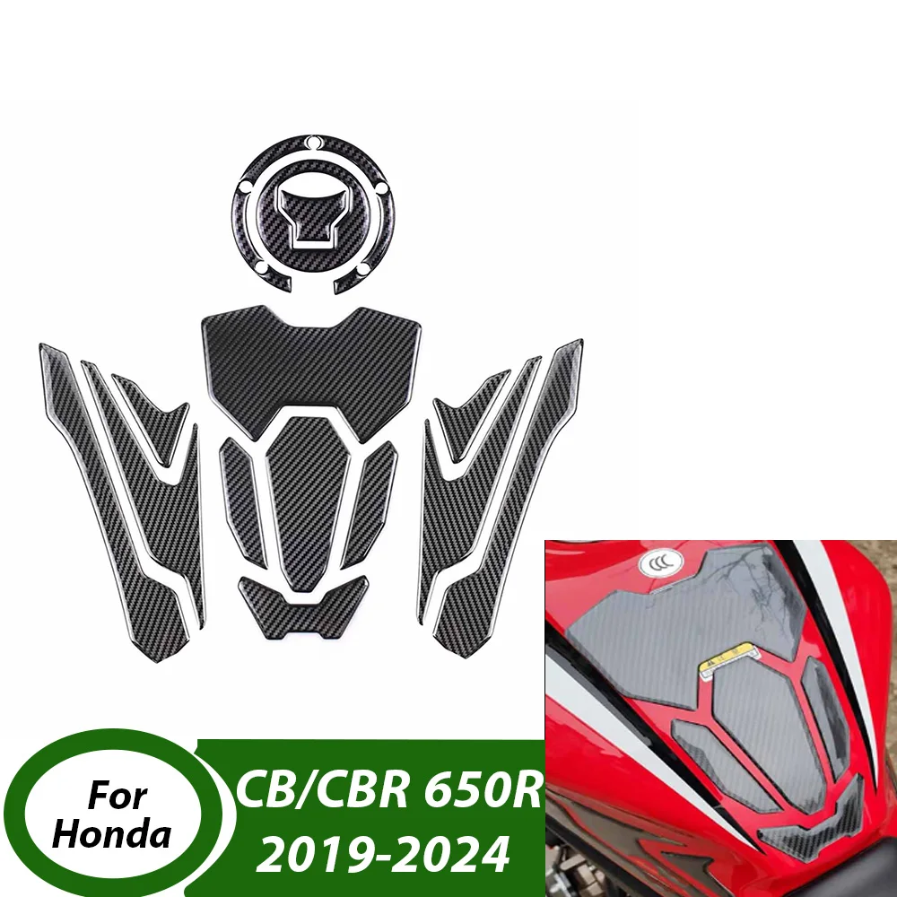 

﻿ Motorcycle Tank Grip Pads for Honda CBR 650R 2019-2024 Protective Sticke Side Tank Traction Pad Anti Slip Fuel Tank Stickers