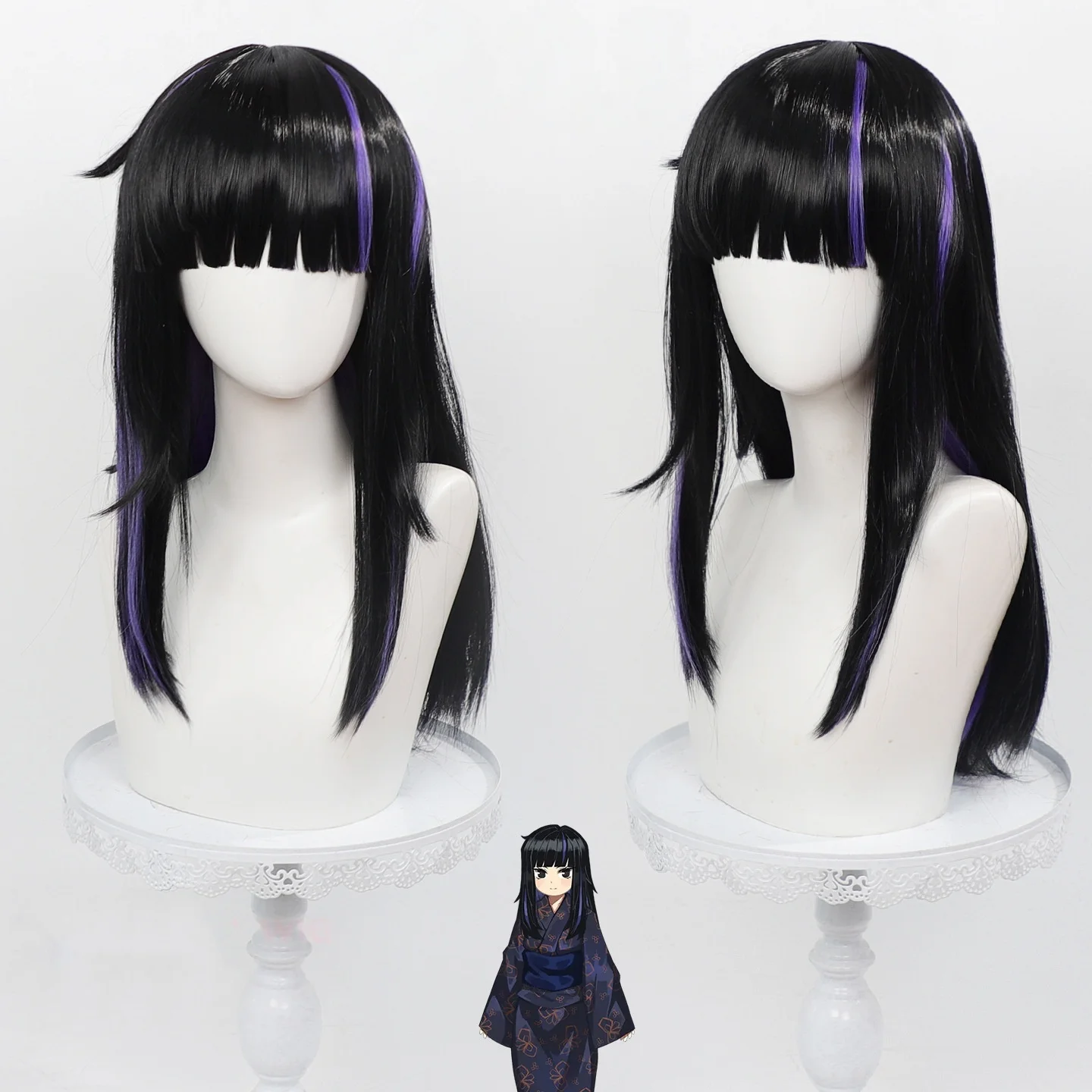 Anime Game Limbus Company Alaya Cosplay Wig Hair Rose Net Wigs