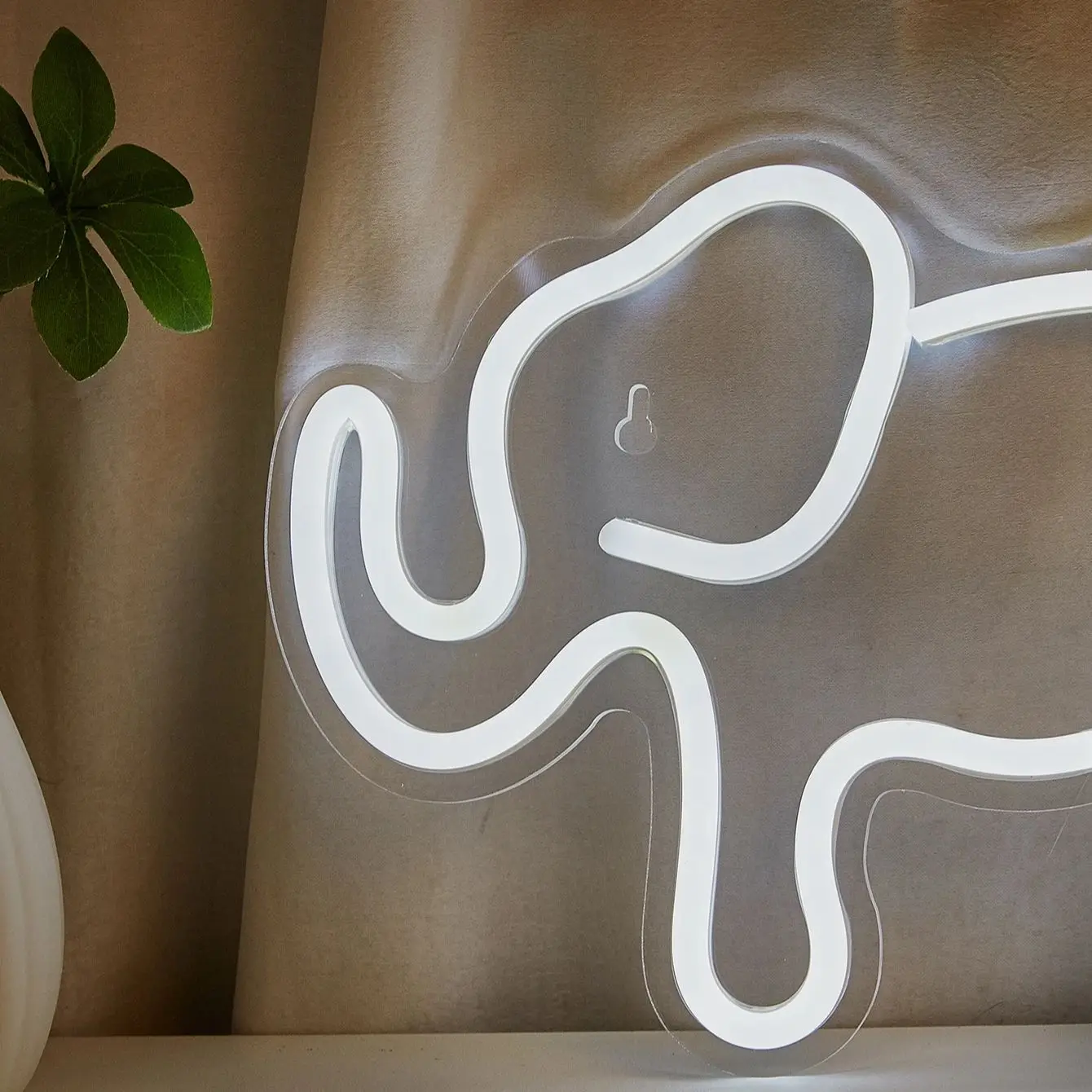 Chi-Buy 1PC Elephant Shape LED Neon Sign USB Powered For Bedroom Room Wall Decoration Neon Light Signs Suitable For Holiday