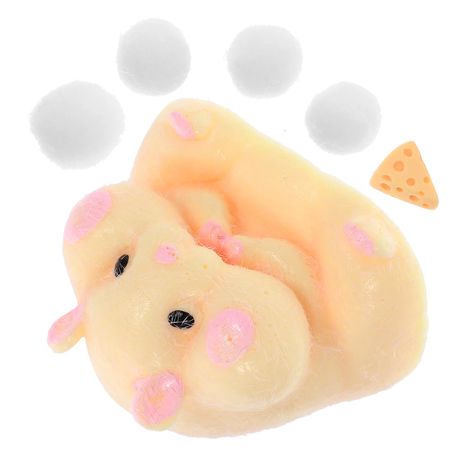 

Hamster Dumplings Funny Squeeze Toy Birthday Party Favor Stress Reliever Mouse Toys