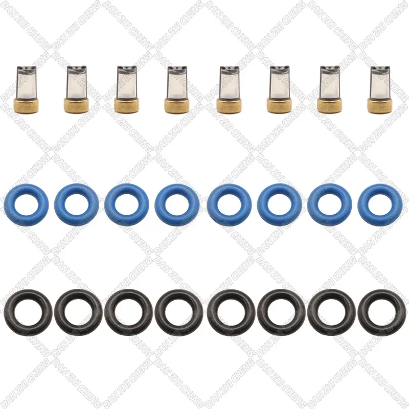 

8 set Fuel Injector Service Repair Kit Filters Orings Seals Grommets for CHANA Alsvin V5 OEM: 28152059 2815 2059