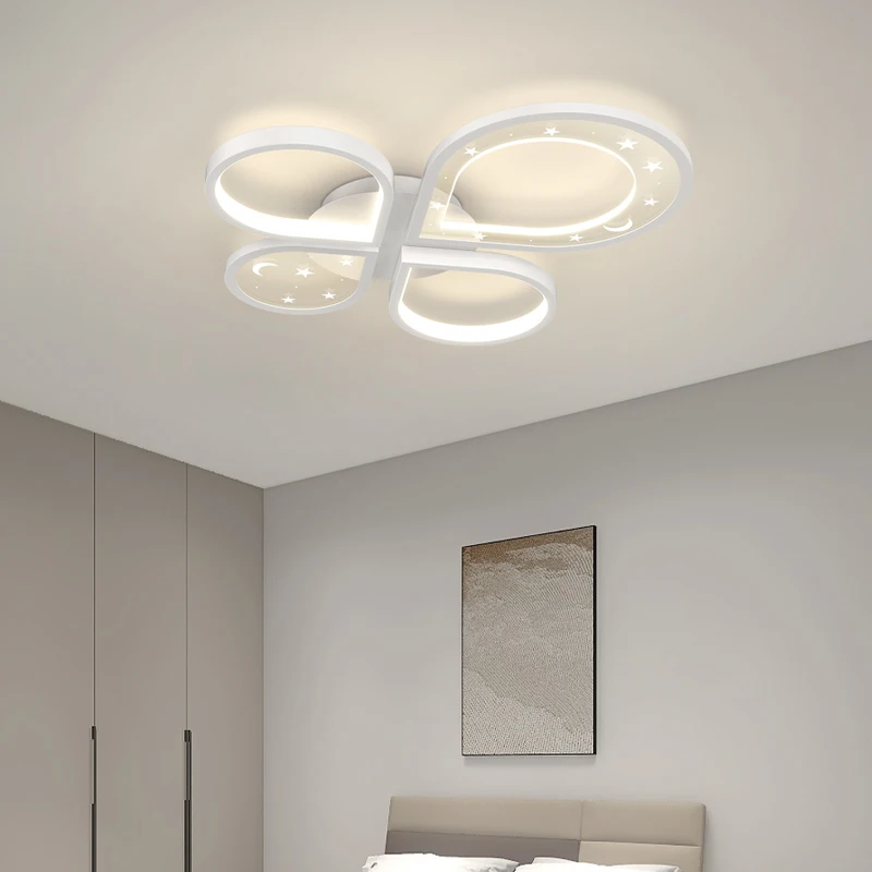 Modern Simple LED Ceiling Chandelier For Living Room Bedroom Interior Lighting Decor Ceiling Lights Fixtures With Remote Control