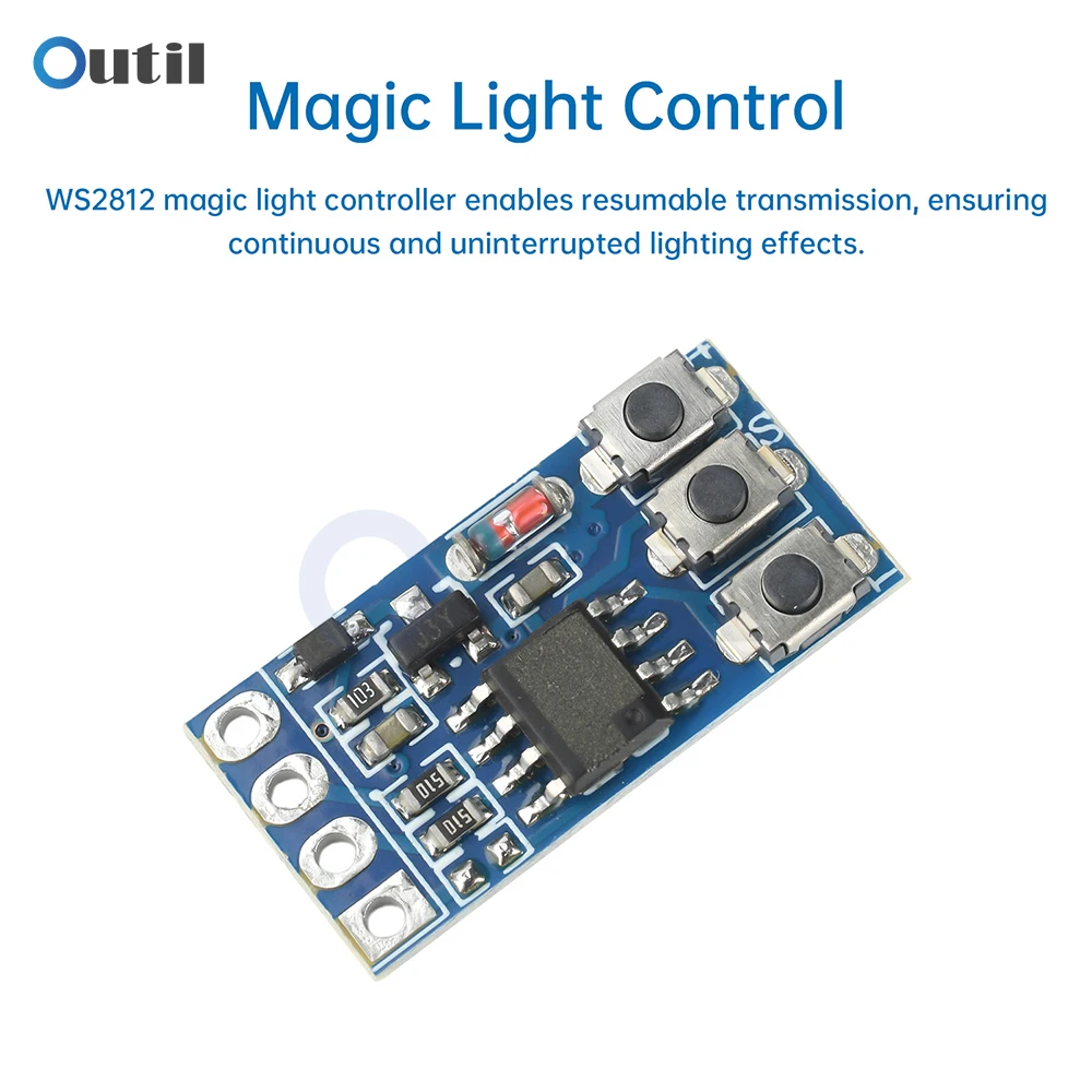 5V-24V 3A RGB Colorful Flashing Module LED Strip Light Controller Color Changing Ambient Lights/Drive Circuit Board
