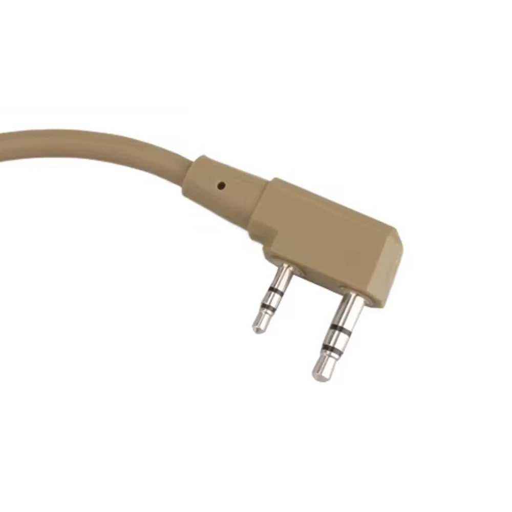 

2 шт., тактический PTT, проводной радиоприемник, зарядка, разъем для рации, интерфейс для охоты, боевого спорта на открытом воздухе, пешего туризма DE