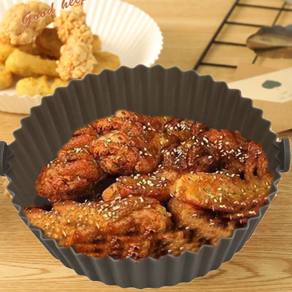 

Silicone Air Fryer Liner Reusable Premium Non Stick Heat Resistant Air Fryer Baking Paper Kitchen Supplies Baking Liners