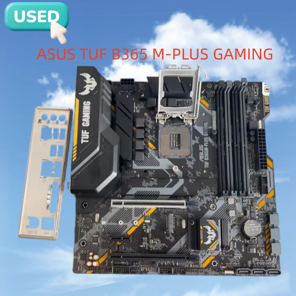 ASUS TUF B365 M-PLUS GAMING motherboard Supports 8/9th generation Intel CPU, DDR4 memory, dual M.2