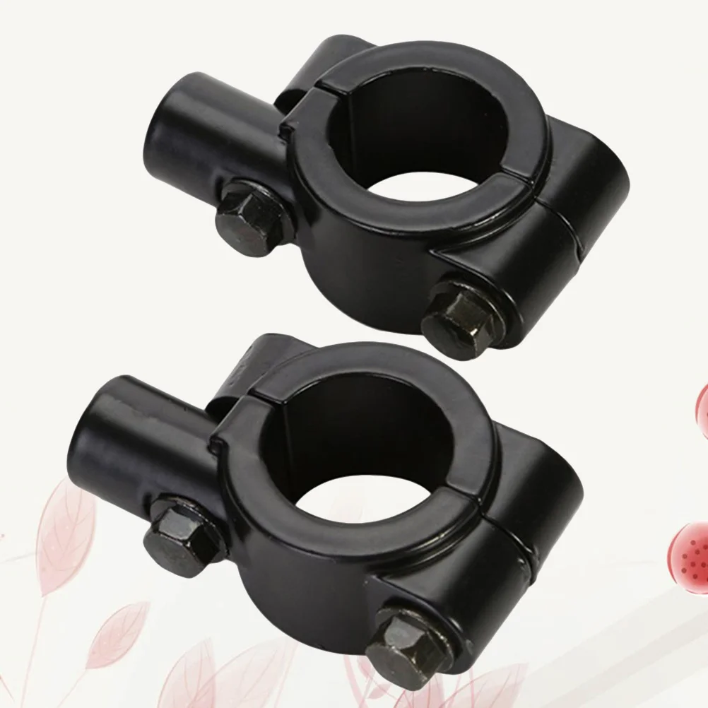

2Pcs 10Mm Handlebar Mirror Base Strong Rearview Mirror Holder for Motorcycle 25Mm Clamp Mount Black Rearview Mirrors Holder