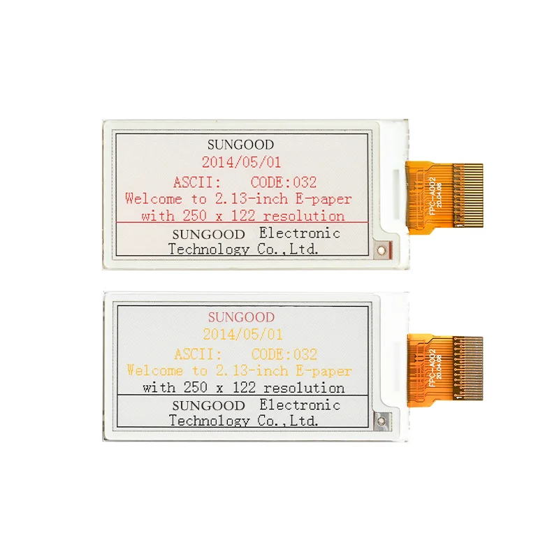 Tela de tinta e-paper de 2.13 polegadas, resolução 122*250, preto, branco e vermelho, interface epd spi ssd1680 jd79661, driver 24 pinos