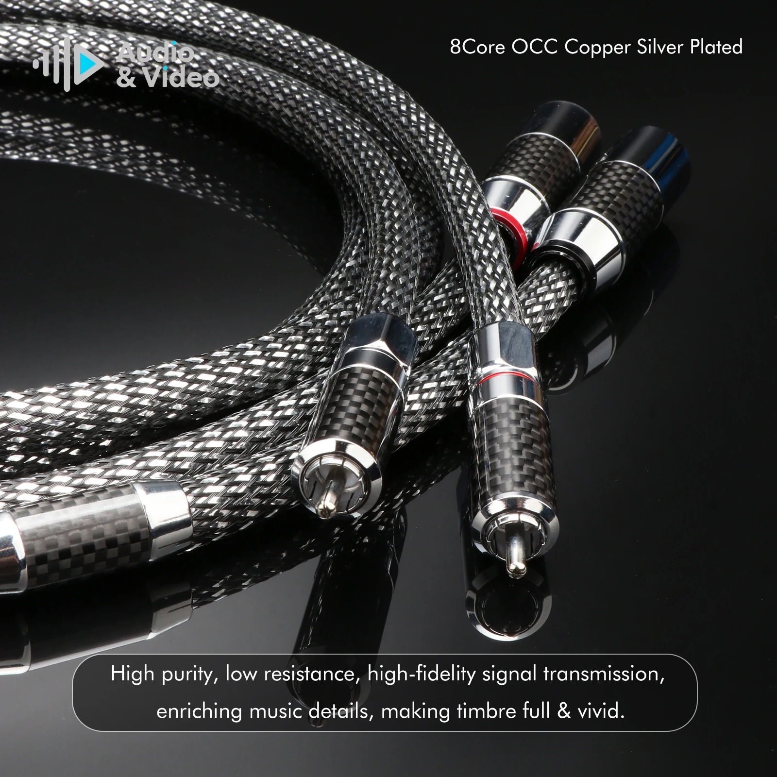 Paar XLR-Kabel Audiophile Symmetrische Kabelverbindung, 3-Pin XLR-Mikrofonkabel für Audio- und Tontechnik – Detail 7