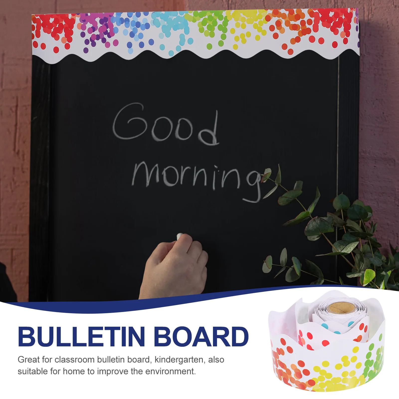 

Bulletin Board Trim Colorful Dots Border Roll Classroom Decor Blackboard Decoration Non Stickiness DIY Home School Supplies
