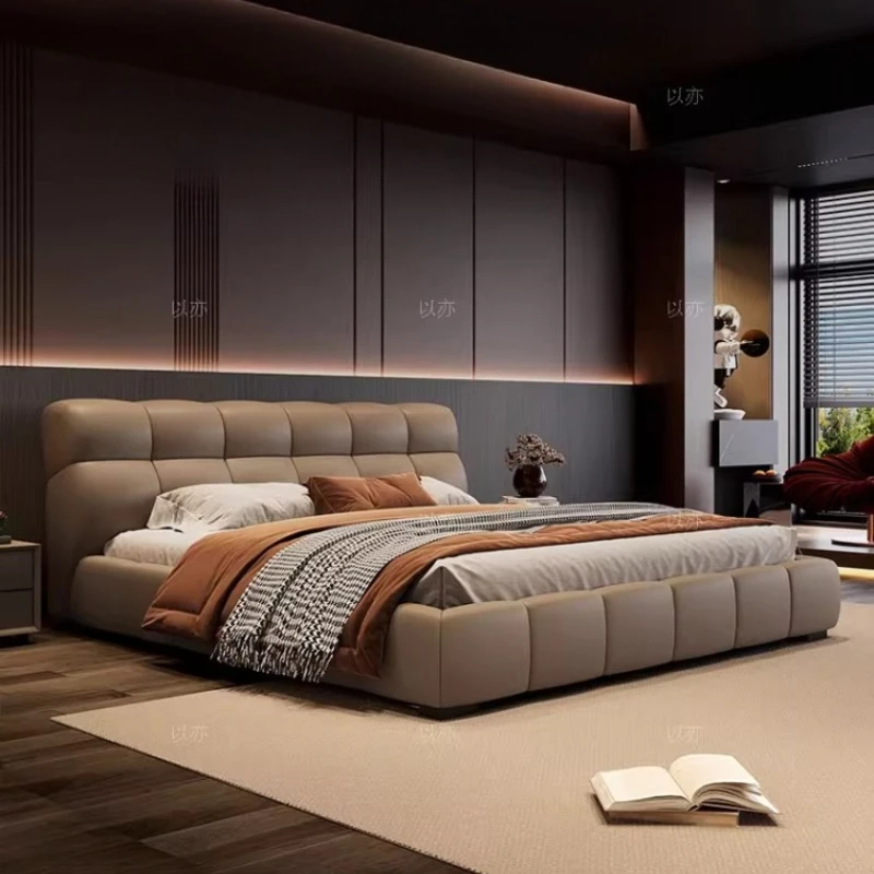 

Sleeping Full Size Bed Headboard French Two Persons Bed Platform Floor Base Cama De Lujo Para Dormitorio Bedroom Furnitures