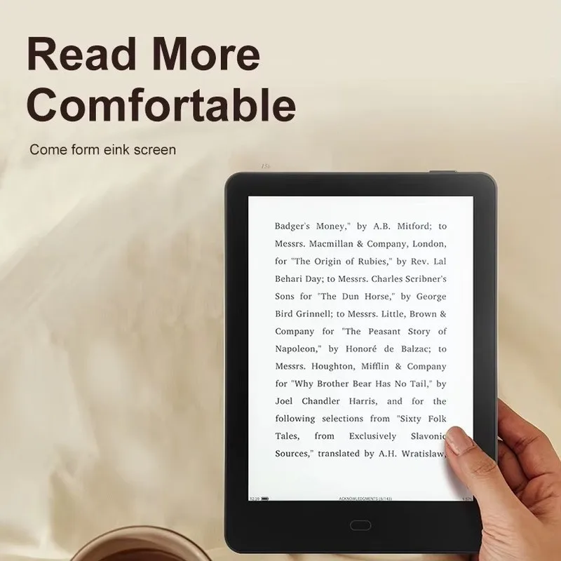 

2026 New Meebook S6s Ebook Reader 6 Inch Hd E Ink Screen Portable Electronic Reader For Google Resource Pack For Daily Reading