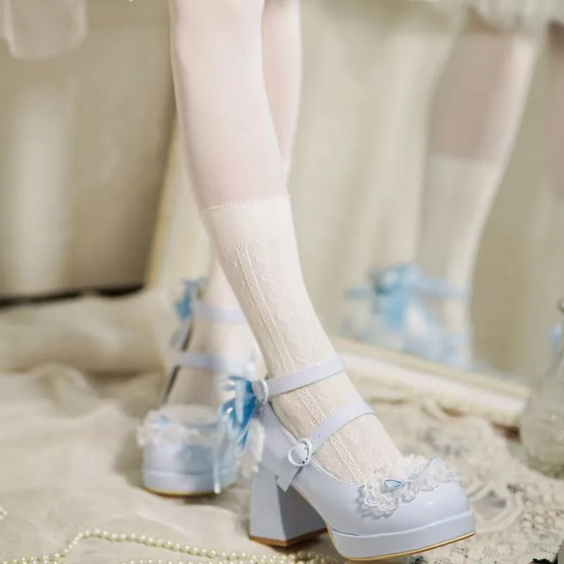 

Новинка 2024 года, женская обувь на высоком каблуке с пряжкой, туфли Мэри Джейн, туфли принцессы для косплея Лолиты, туфли-лодочки на платформе, Zapatos De Mujer