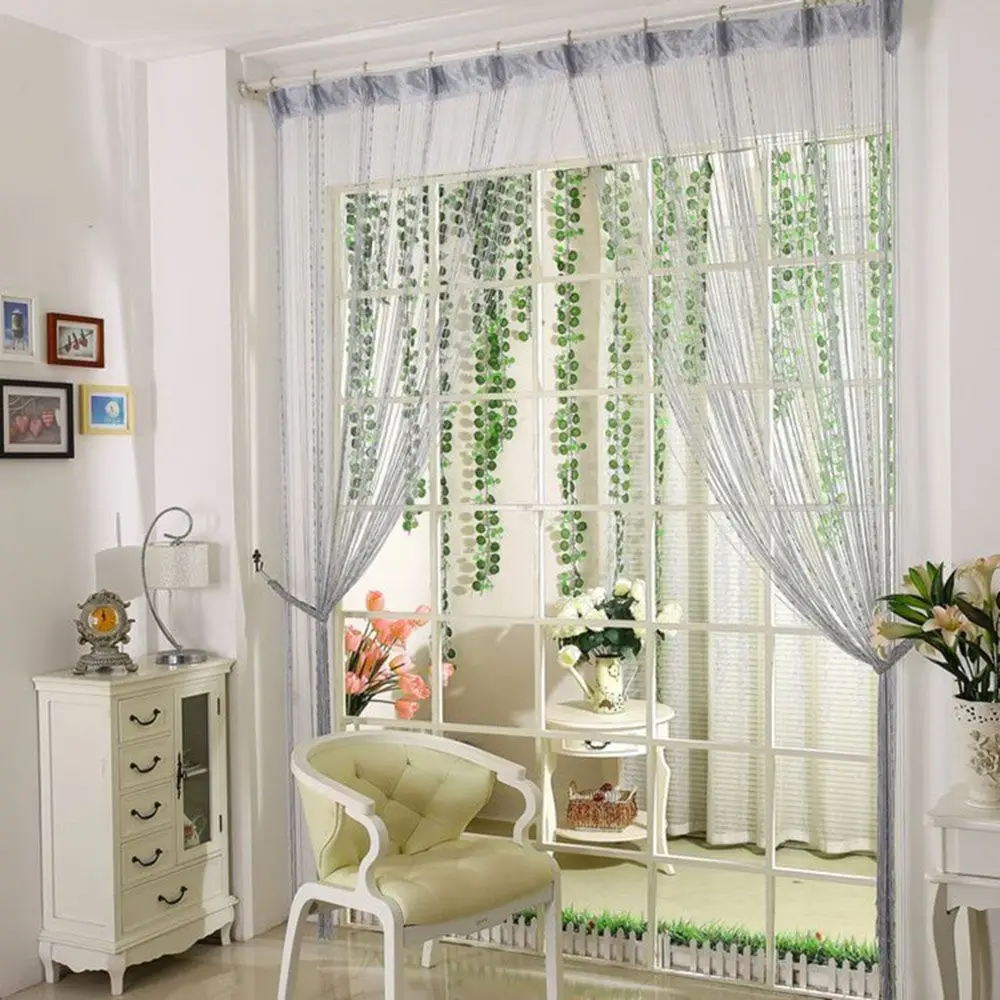 Dew Drop Chain Bead Curtain String Door Room Divider Fly Bug Screen Tassel 1Mx2M