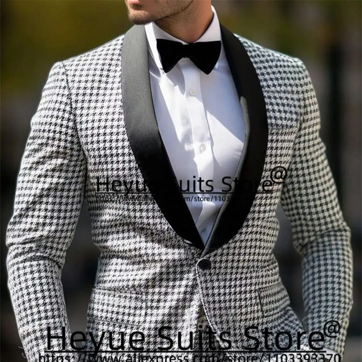 Italian Style Luxuly Slim Men Suits Custome Black Shawl Lapel Groom Wedding Tuxedos Prom 2 Pieces Sets terno masculinos completo