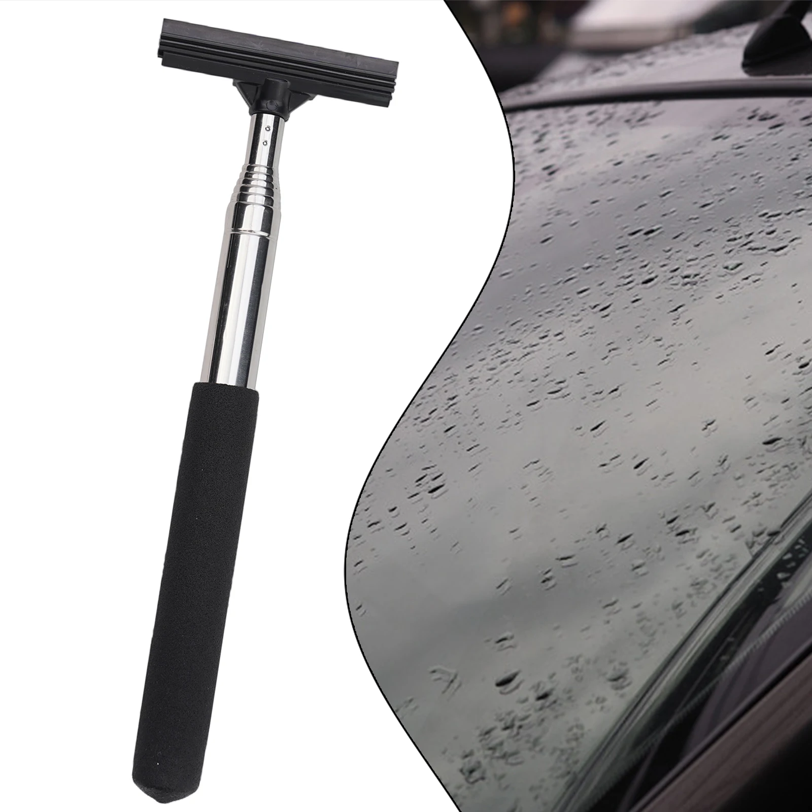 Retractable Mirror Wiper for Car Rearview Mirror  Soft Rubber Blade  Clear Visibility in Rain and Fog  Portable and Extendable