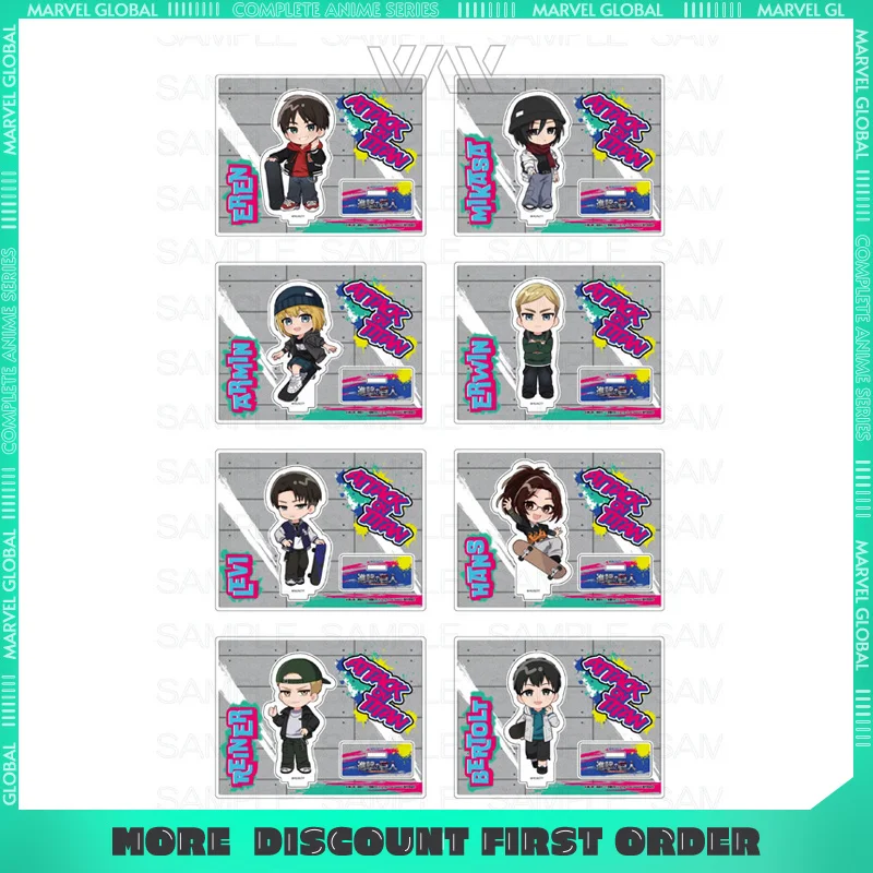 

Атака Титанов, периферийные устройства аниме, персонажи чиби, акриловая подставка, фигурки принцессы, кофе, уличная модная серия, орнамент, подарок для фанатов