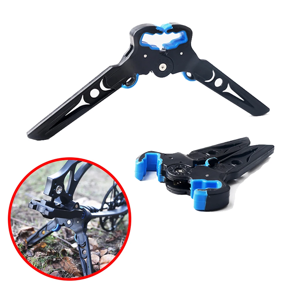 1PC Folding Archery Compound Bow Support Stands Archery Bow Holder Bracket Archery Bow Kick Rack Legs