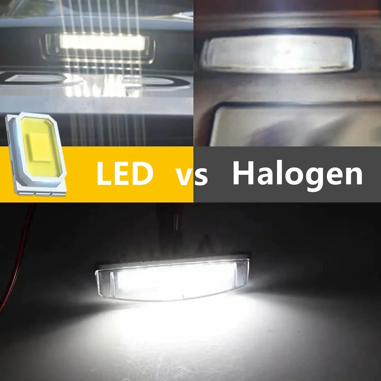 2x For Toyota Camry Prius For Lexus LS200 300 GS300 ES300 RX300 Canbus Error Free License Number Plate Light Lamps White LED