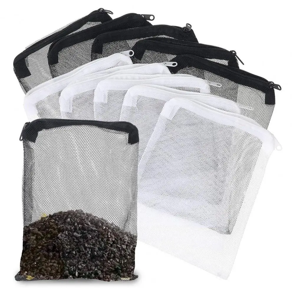 Water Flow Filter Bag Aquarium Filter Media Bags Set for Activated Carbon Ceramic Rings Biospheres Fine Mesh Reusable for Clean