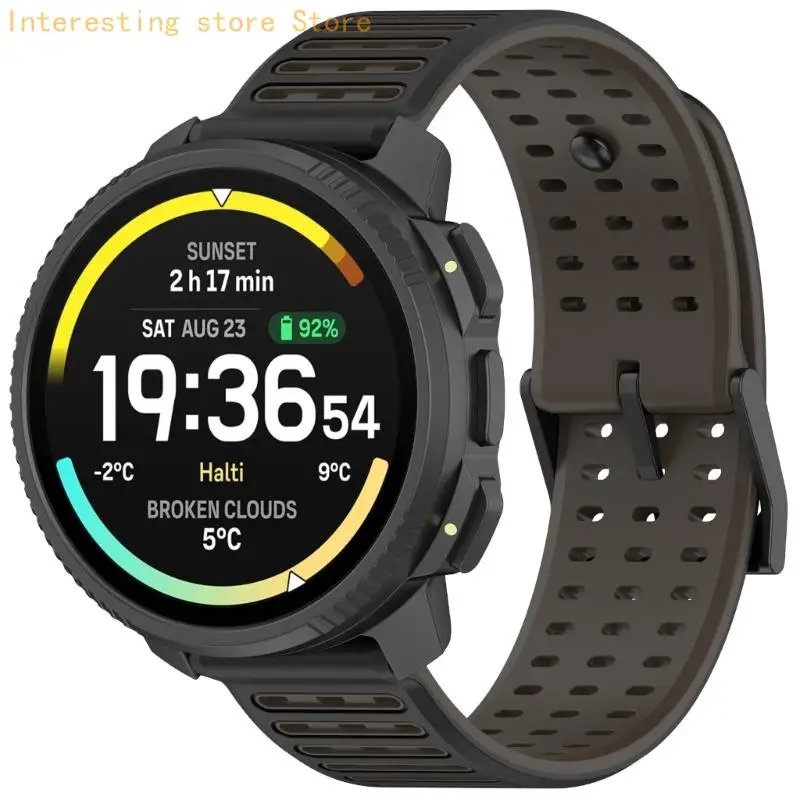 Fast Release Sport Silicone Wristband For 22mm Models Lightweight Waterproof Straps Adjustable Length Fashion Accessory 55KC